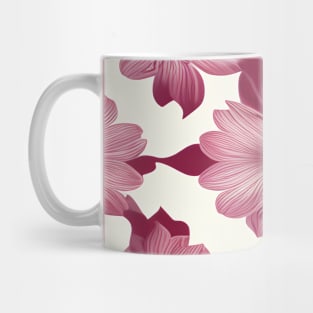 Pretty pink and red floral pattern Mug